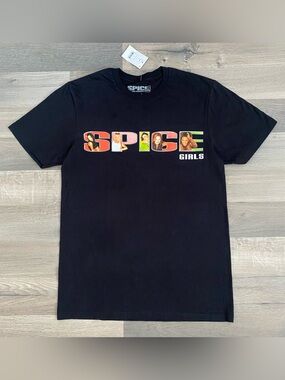 The Spice Girls Graphic Band Tee Black Cotton Pop Music T Shirt